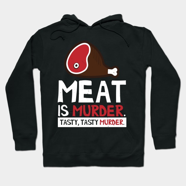 Meat is Murder Tasty Hoodie by trimskol